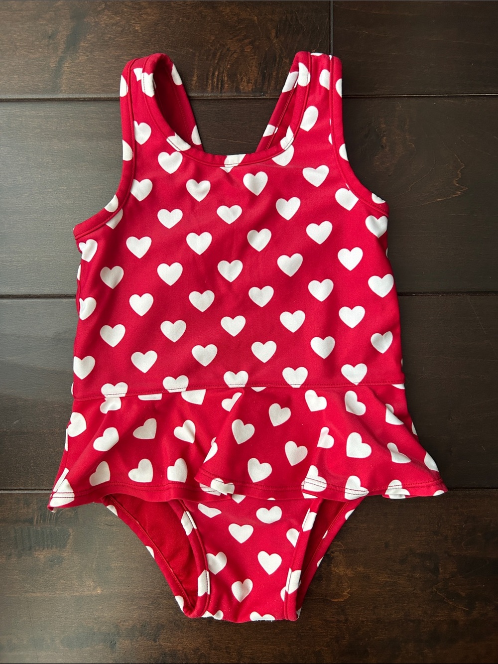 Baby Gap Hearts Red Bathing Suit 18-24mo